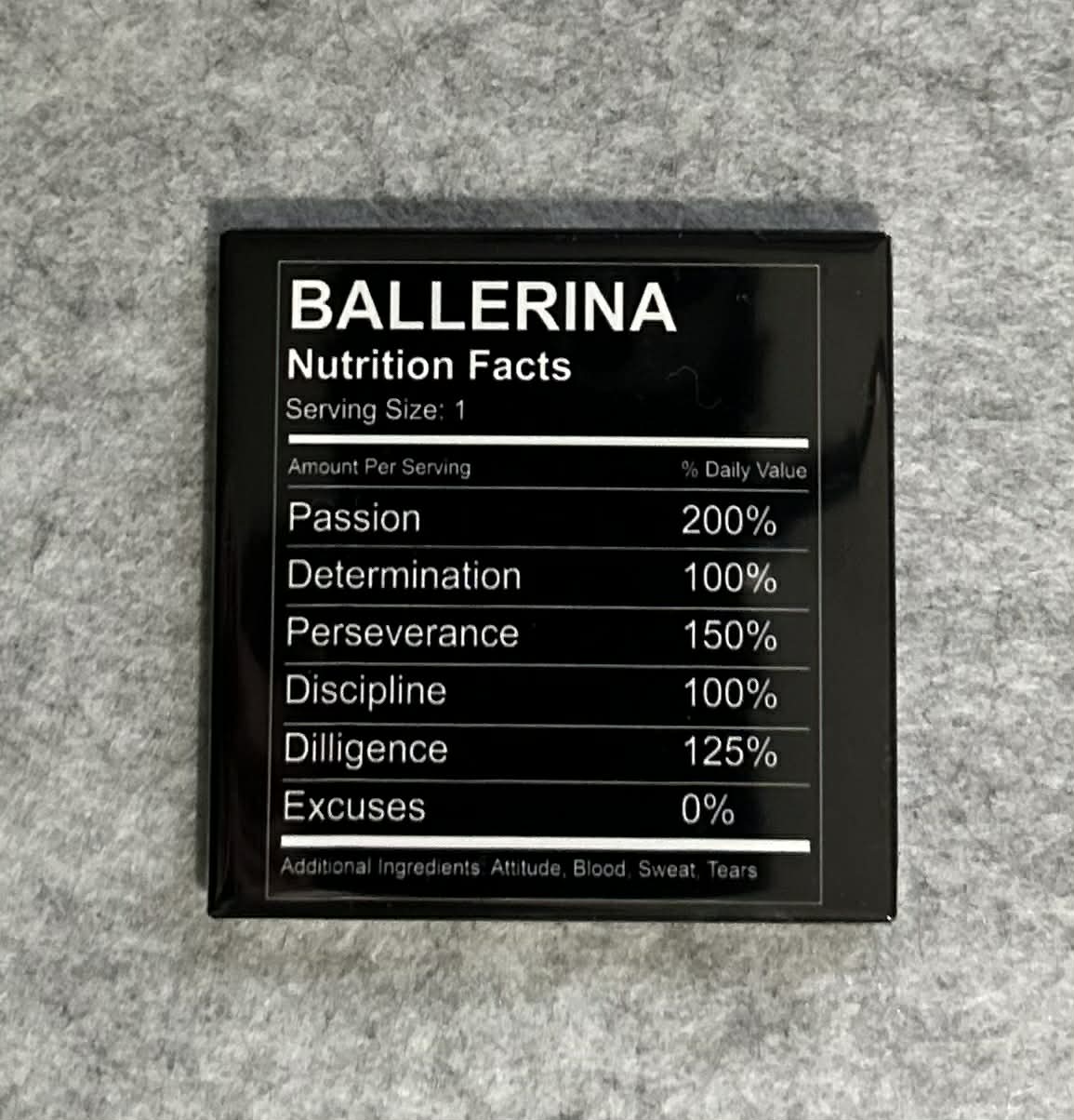 Ballerina Nutrition Magnet