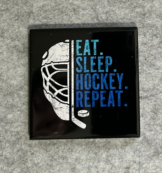 Eat. Sleep. Hockey. Repeat. Magnet