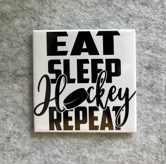 Eat Sleep Hockey Repeat Magnet